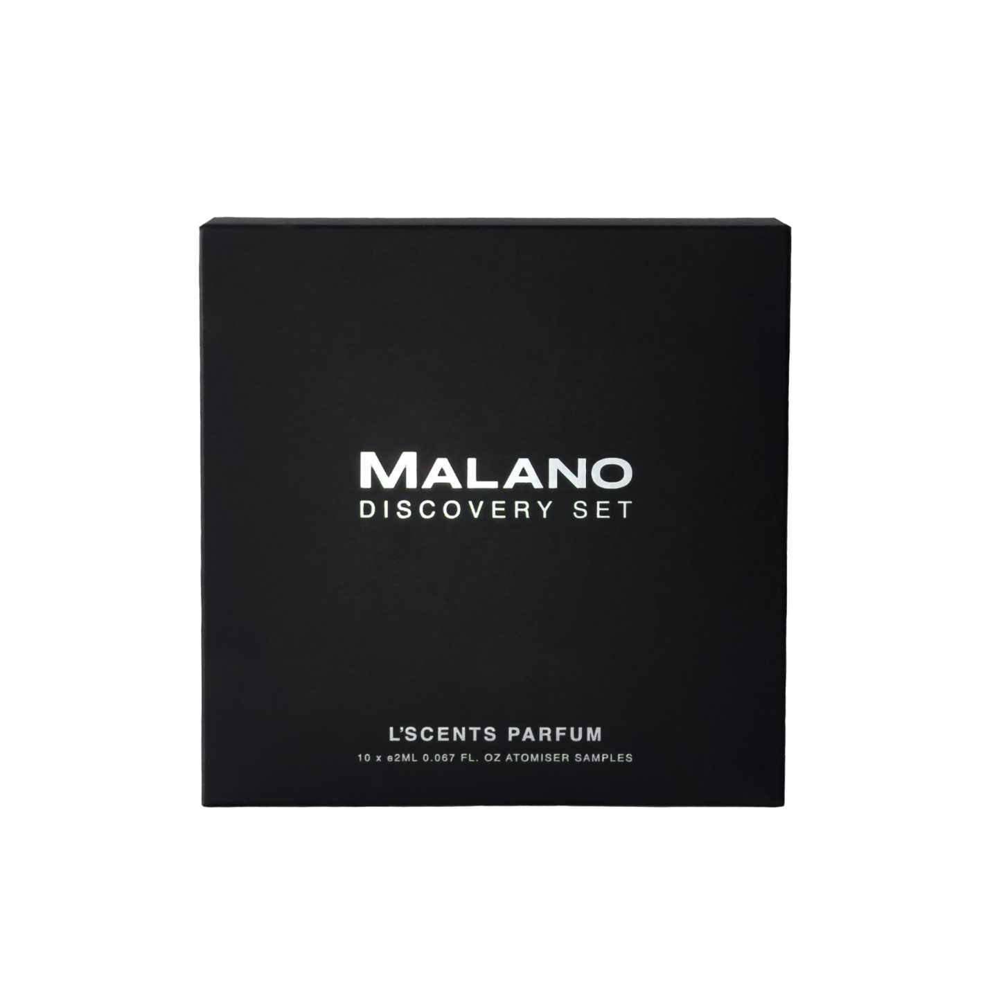 the L’Scents Parfum Discovery Set box by Malano