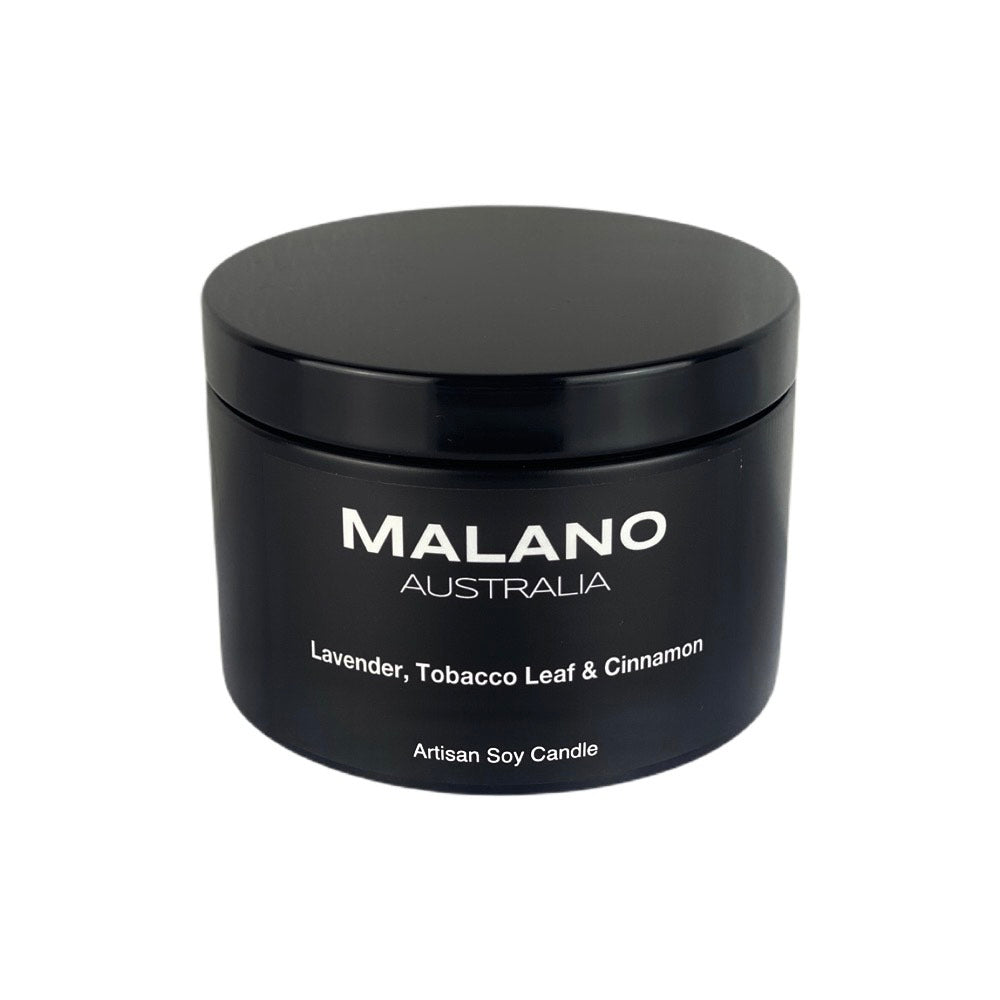 Lavender, Tobacco Leaf & Cinnamon Soy Candle