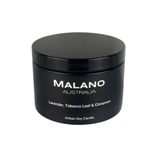 Lavender, Tobacco Leaf & Cinnamon Soy Candle