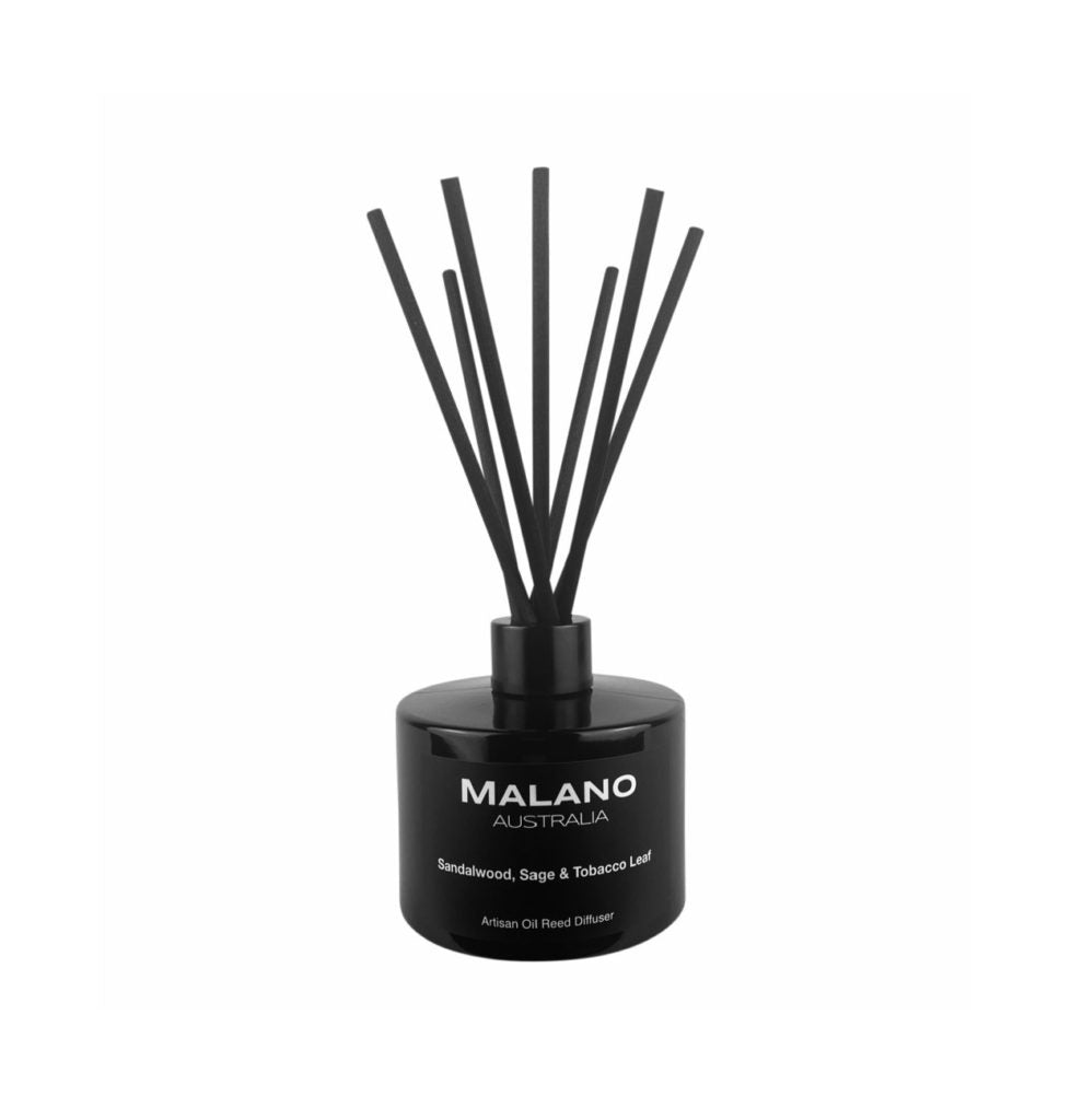 Sandalwood, Sage & Tobacco Leaf Artisan Reed Diffuser 180mL